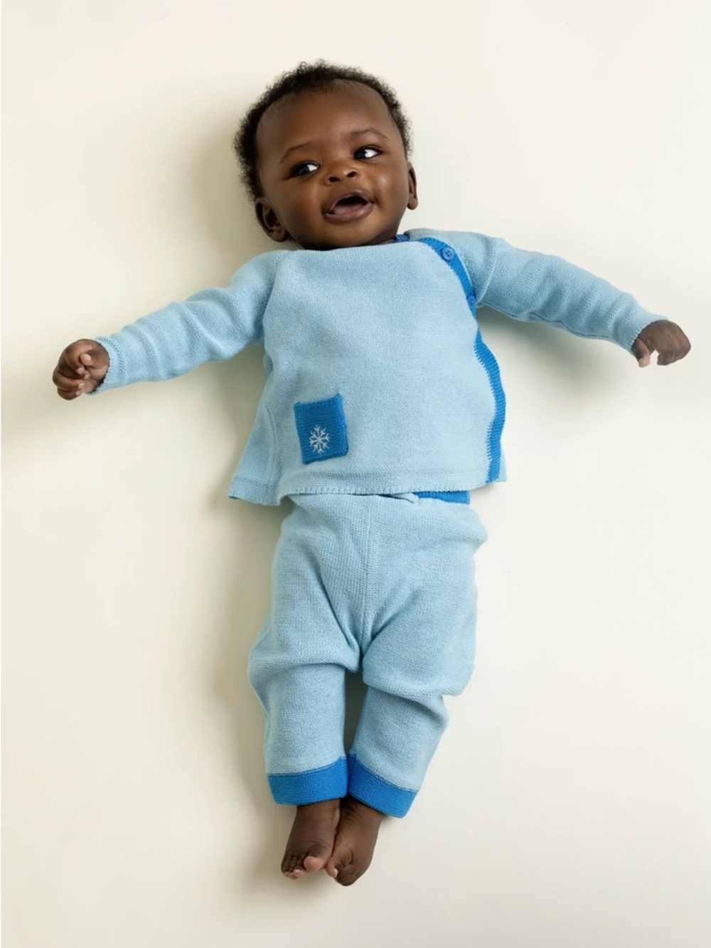 Monica + Andy Newborn Snowflake Little Darling Knit Set